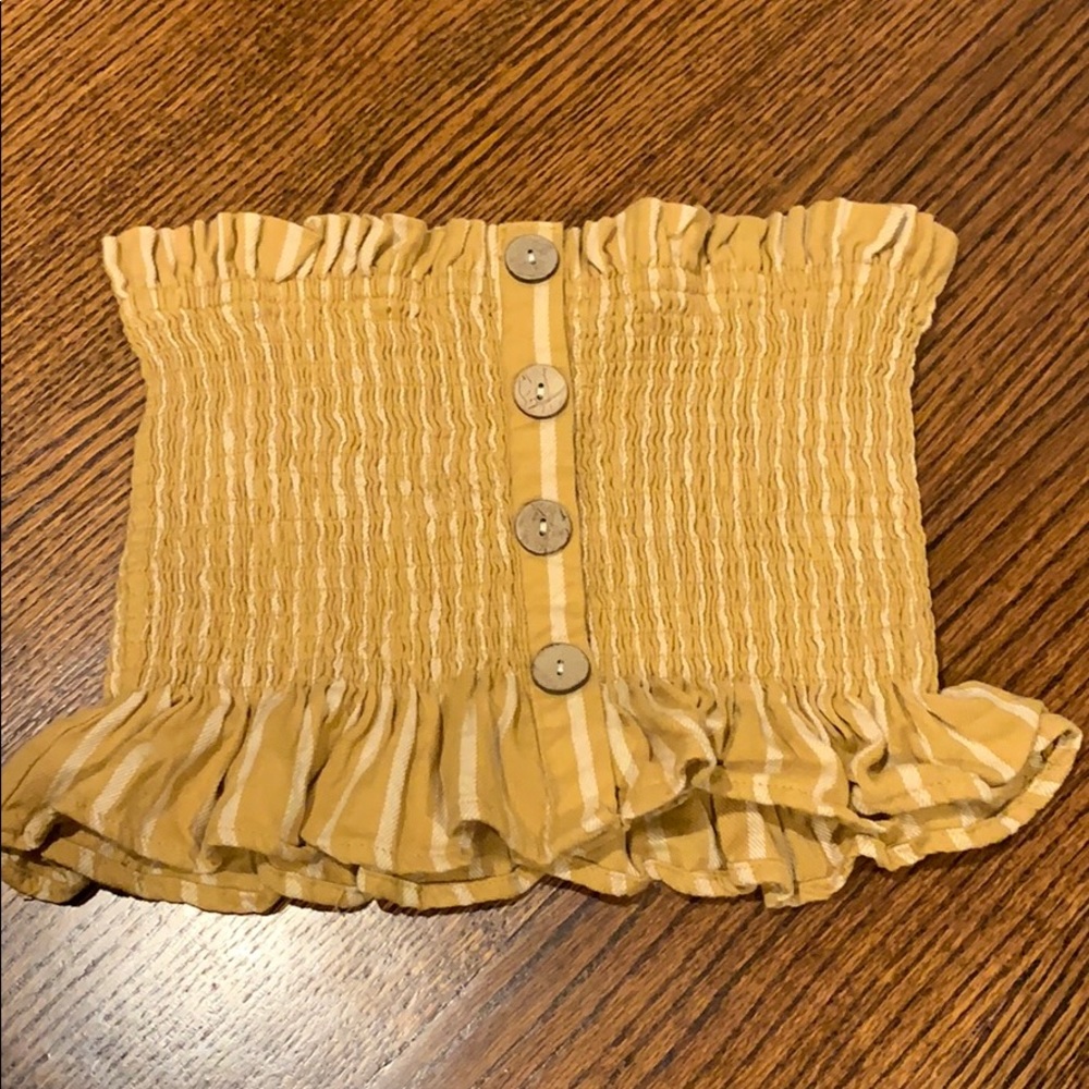 Vintage Havana Yellow Tube Top